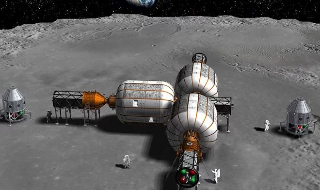 США объявили запуск строительства жилой базы на орбите Луны