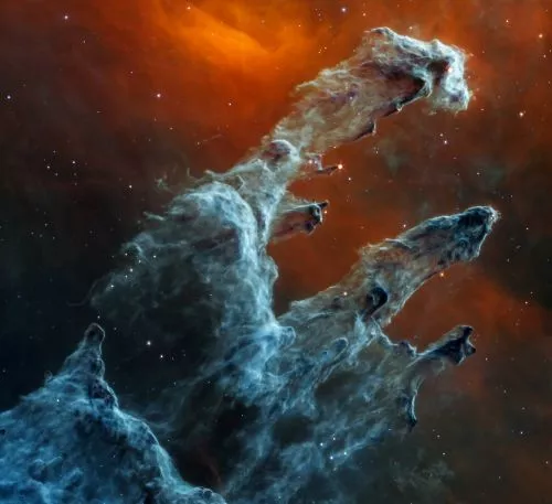 Телескоп James Webb сделал второй потрясающий снимок «Столпов Творения»