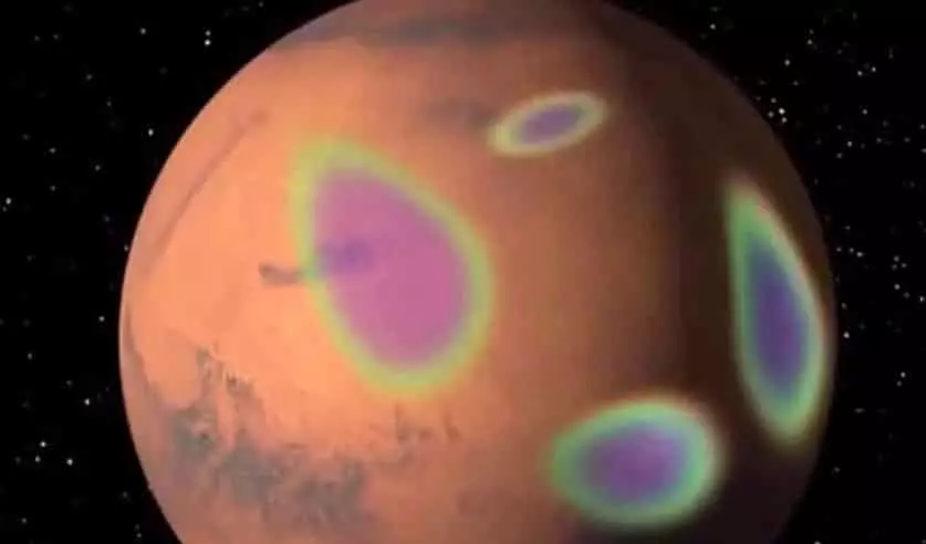 «Пятнистое» магнитное поле Марса поведало о его прошлом