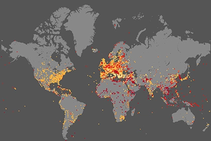 Представлена интерактивная карта всех сражений в истории человечества